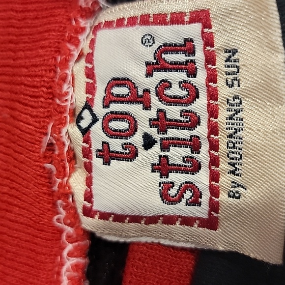 Top Stitch By Morning Sun Womens Sweat Shirt Black With Embroidered Cardinal  XL - Picture 4 of 4